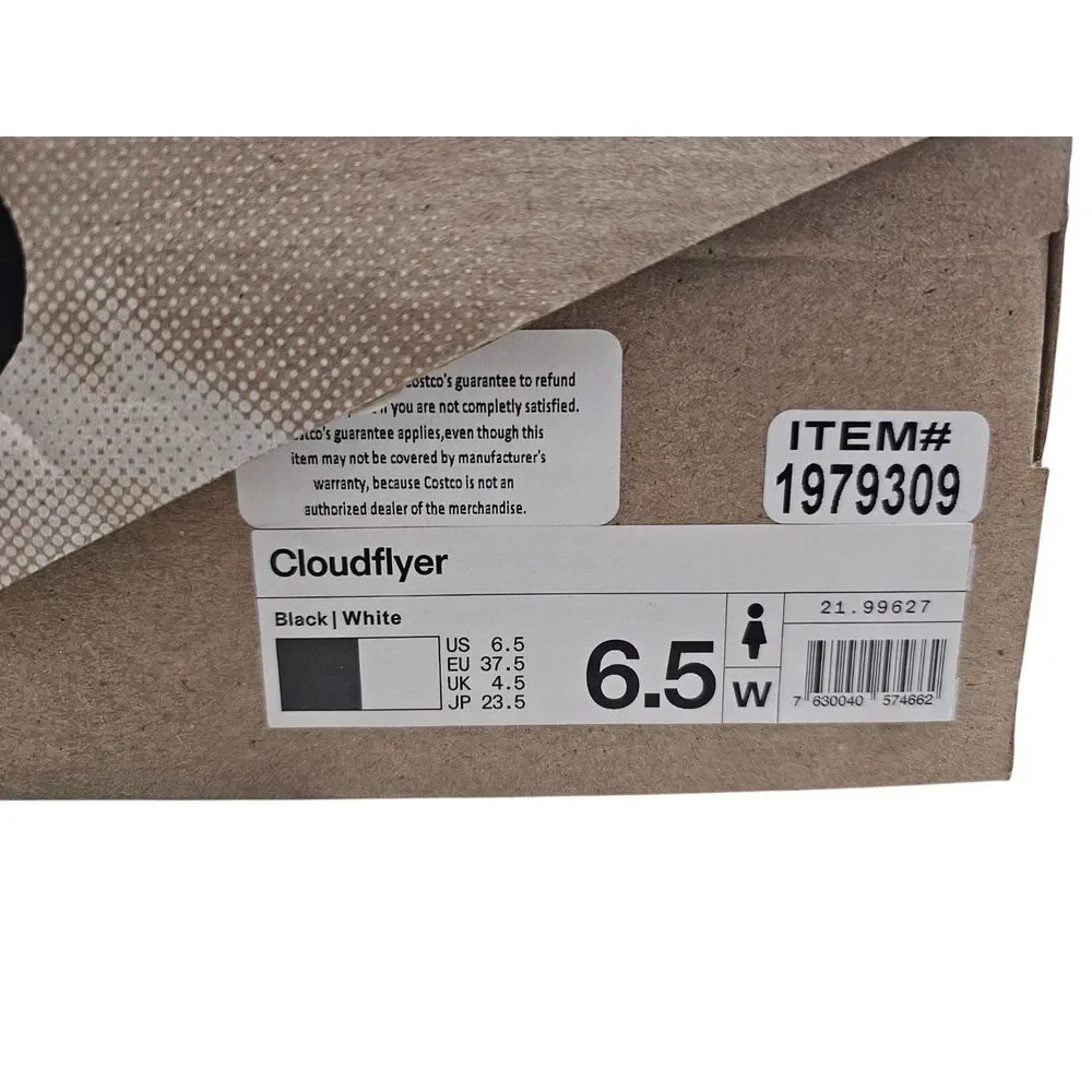 On Running Women's Cloudflyer 3 Running Shoe 6.5 Black/White